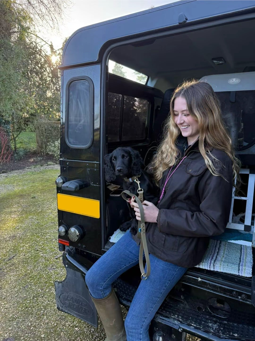 BioThane Navy and tan collar