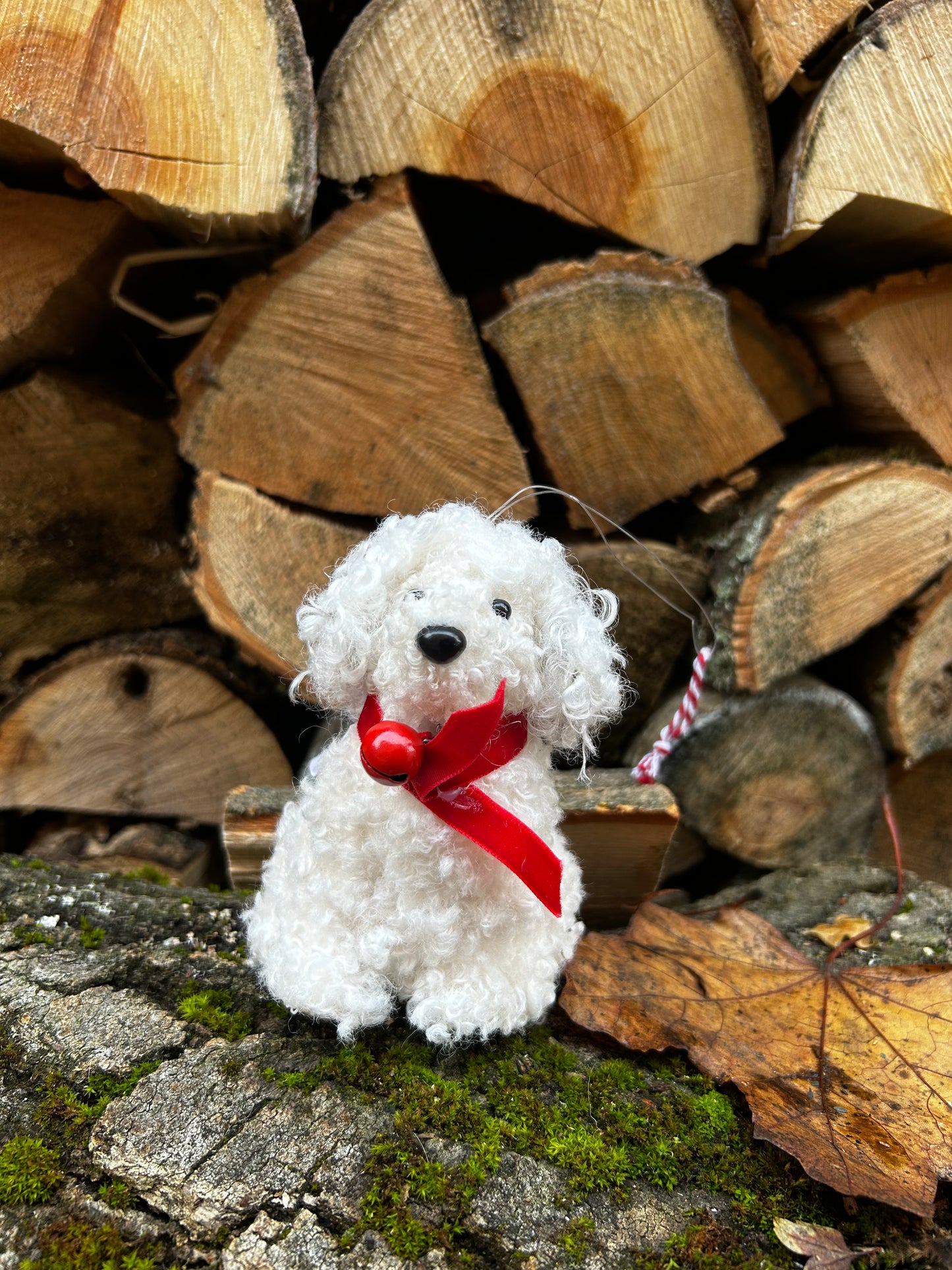 Christmas tree dog decoration
