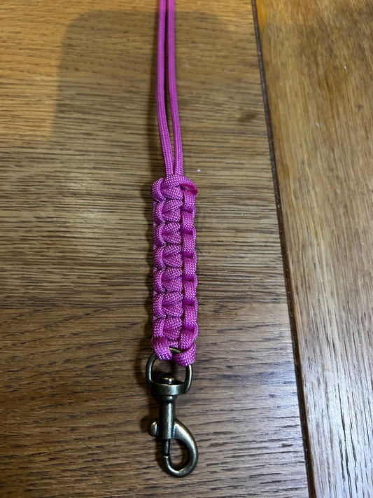 Pink lanyard